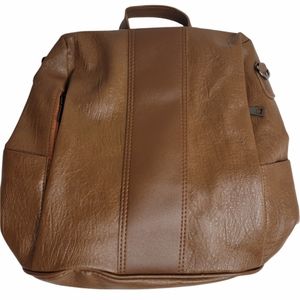 Brown PU Leather Backpack